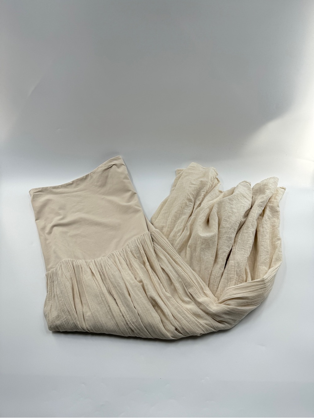 Aerie At The Barre Convertible Maxi Skirt Dress Cake Batter Women’s Large